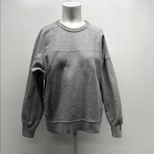 Tracksmith Trackhouse Crewneck Sweatshirt Long Sleeve Pullover Gray Size Medium